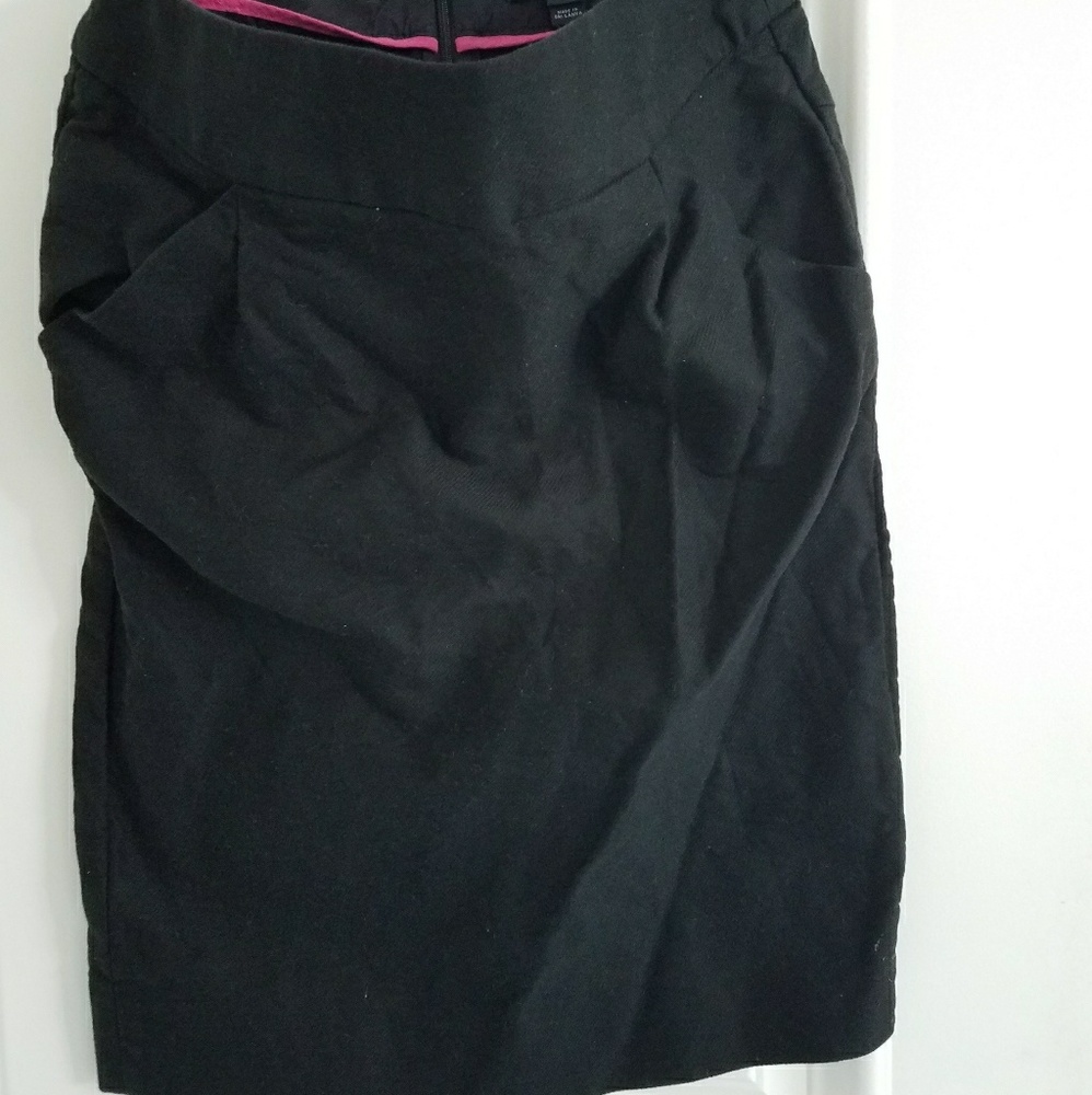 J crew black pencil skirt 0