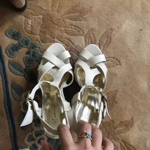 INC creamed color shoes