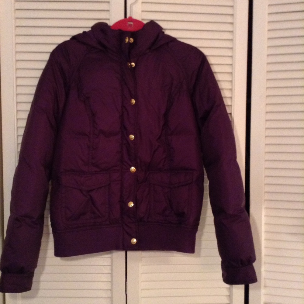 Purple Puffer Coat