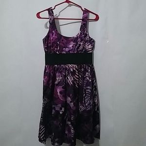 AS U WISH Purple Dress XS with strachable Weist