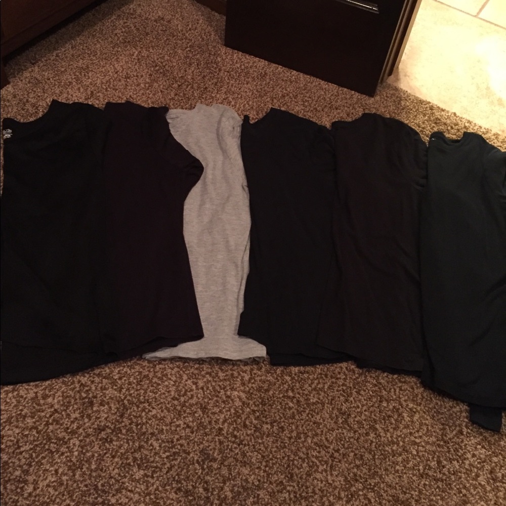 Lot of 6 long sleeve tees