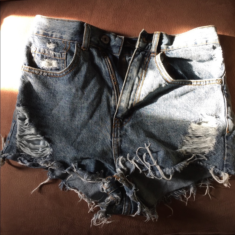 Denim shorts