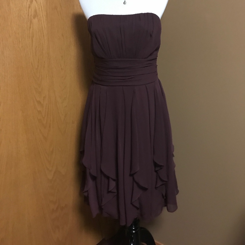 David's Bridal purple dress