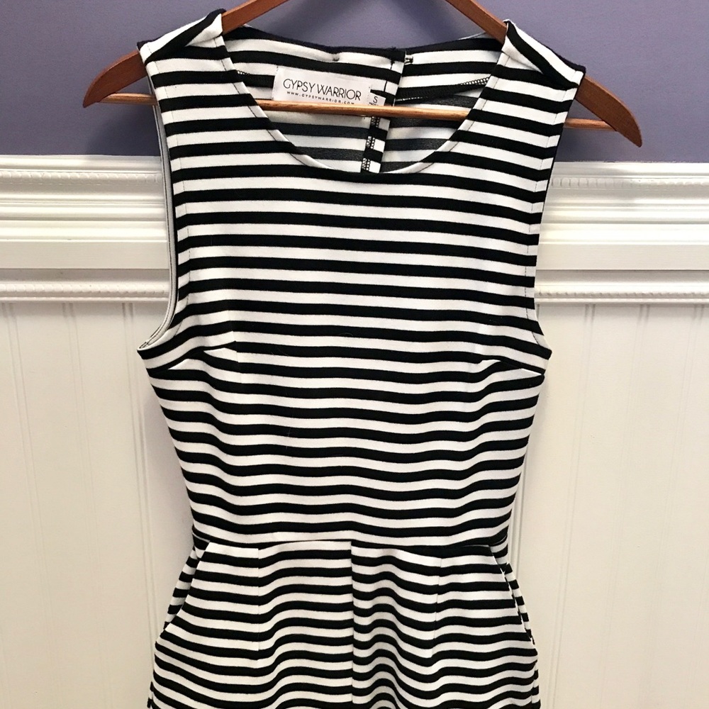 Gypsy Warrior Open Back Stripped Romper