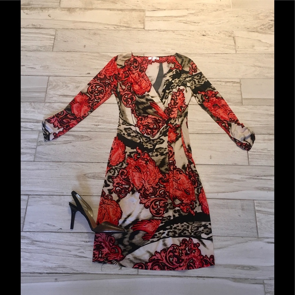 Soho Chick💐Super Chic Faux Wrap Dress!💐NWOT!
