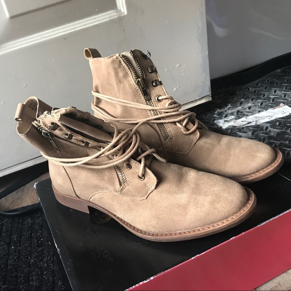 Tan Combat Boots