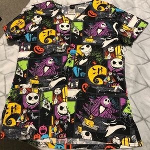 Nightmare before Christmas scrub