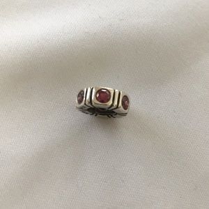 Pandora Trinity Spacer with pink cubic zirconia