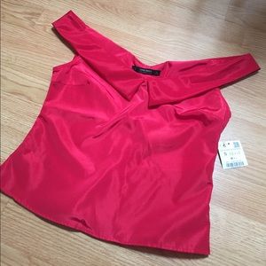 ZARA Red Satin Top NEW