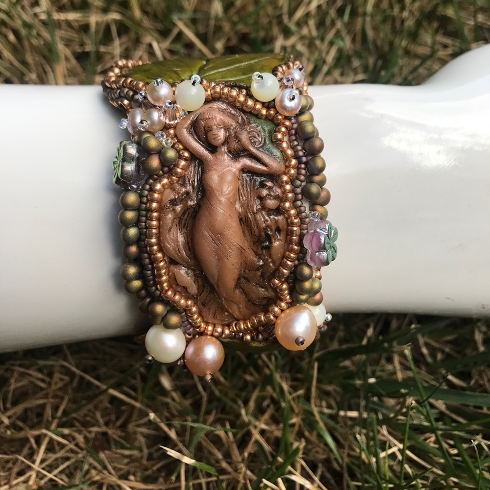 One of a Kind Nymph Cuff Bracelet