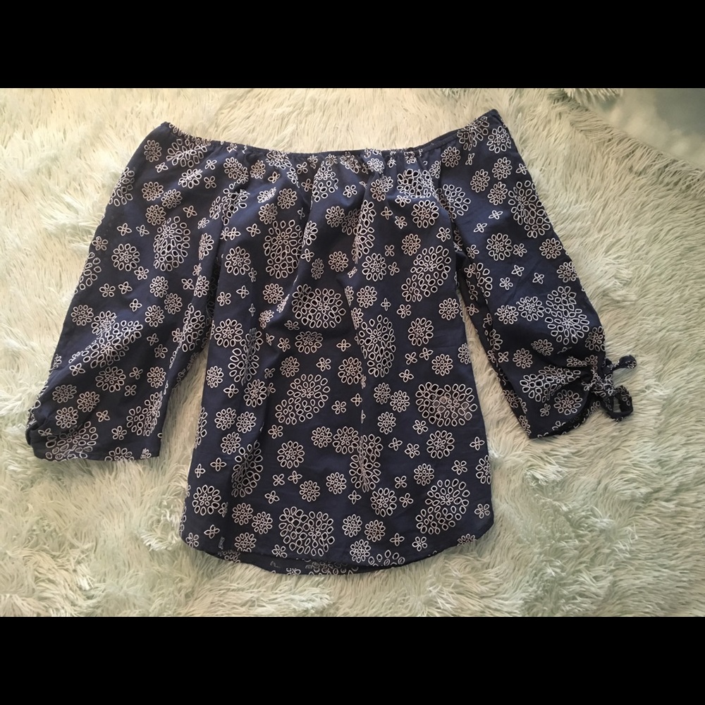 Off the shoulder top with cut outs