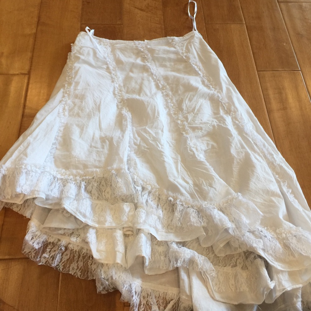 White skirt