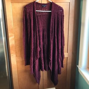 MAROON CARDIGAN