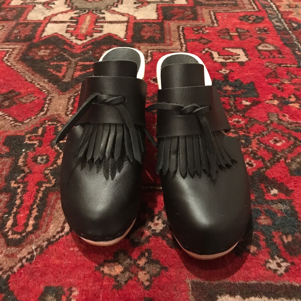 Bryr penny clogs (black) BRAND NEW