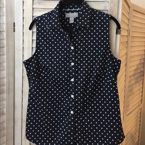 Banana Republic polka dot blouse