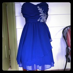 Royal Blue short prom/ homecoming dress