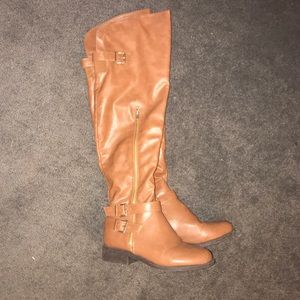 Brown over the knee boots- size 6.5