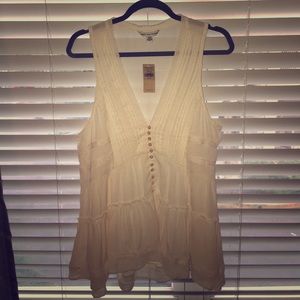 Lacey Ivory Tank Top