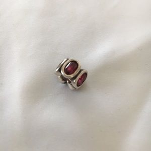 Pandora Red Oval Lights Charm