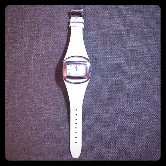 Anne Klein silver and white designer watch - Picture 1 of 3