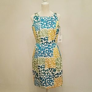 CARLISLE SLEEVELESS SILK DRESS