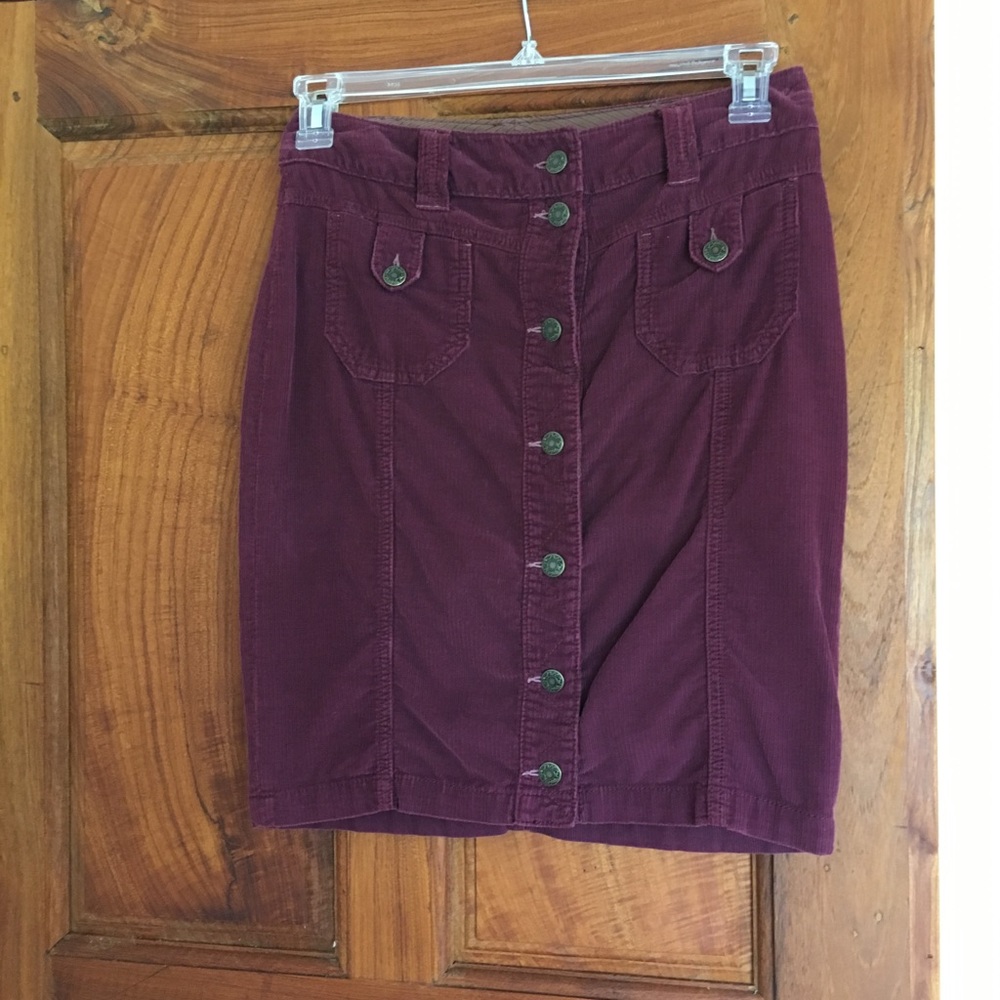 Free People corduroy skirt sz 0
