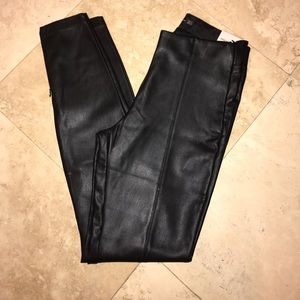Zara High Waisted Leather Pants