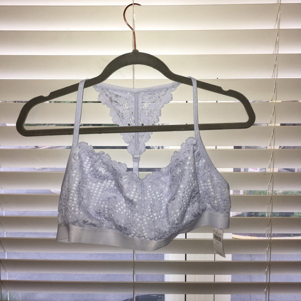 Aerie Baby Blue Lace Bralette