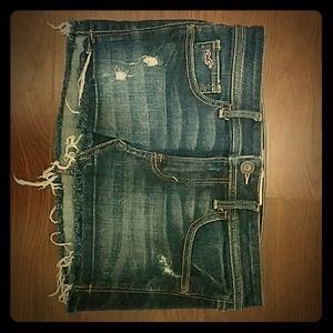 Hollister distressed jean mini skirt- sz. 1 (25)
