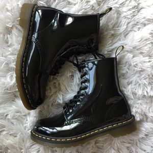 Dr Martens Black Patent Boots
