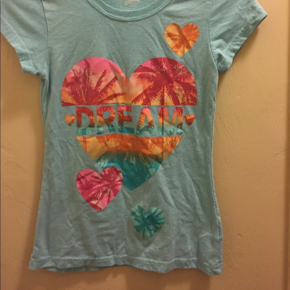 Girls T Shirt Size 10/12 Cute Tee