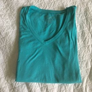 Teal long sleeved tee