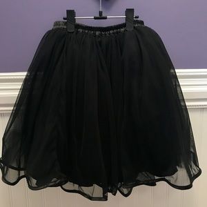 Black Tutu Skirt OS Adult