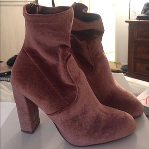 Steve Madden Velvet Booties