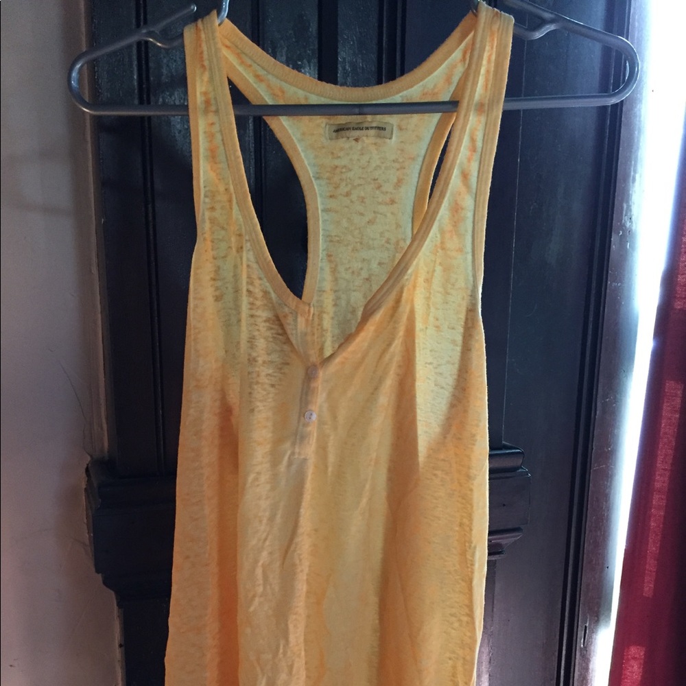 Yellow American eagle tank