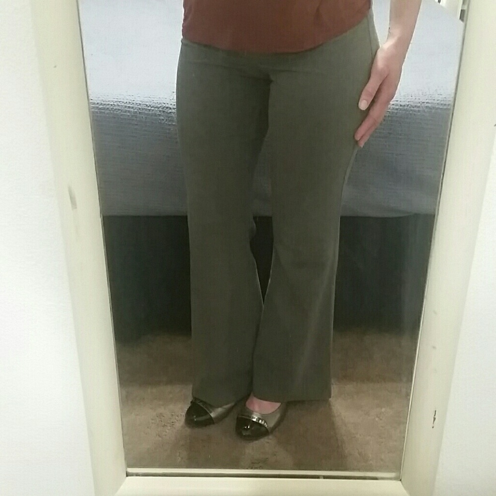 Grey Juniors flare dress pants, tall