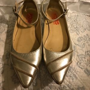 Michael Kors Collection Gold Flats