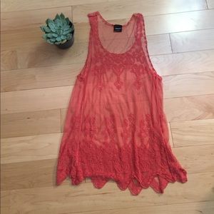 Embroidered Beach Throw Over