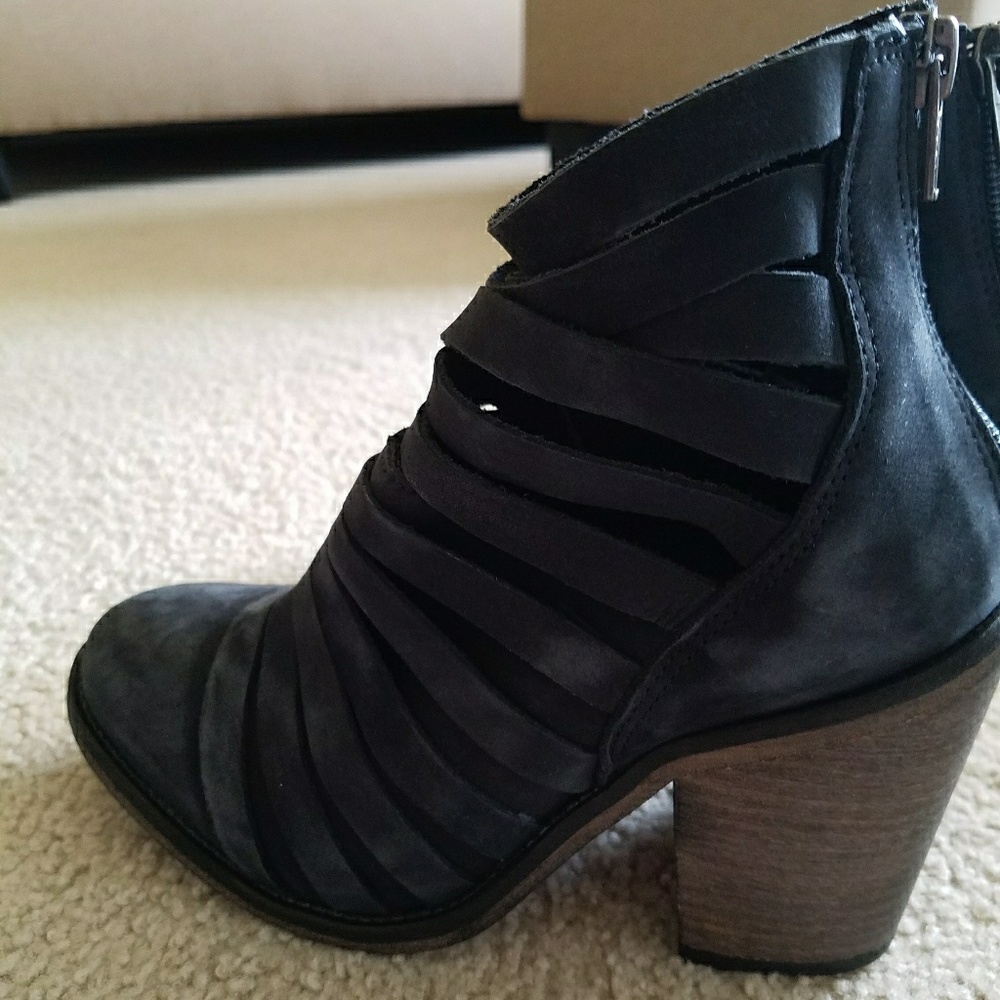 Free People - Suede Strappy Booties