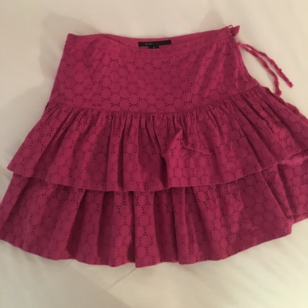 ✨MARC BY MARC JACOBS Magenta Lace Skirt ✨