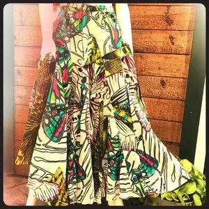 Grace Elements Full Floral Skirt XL