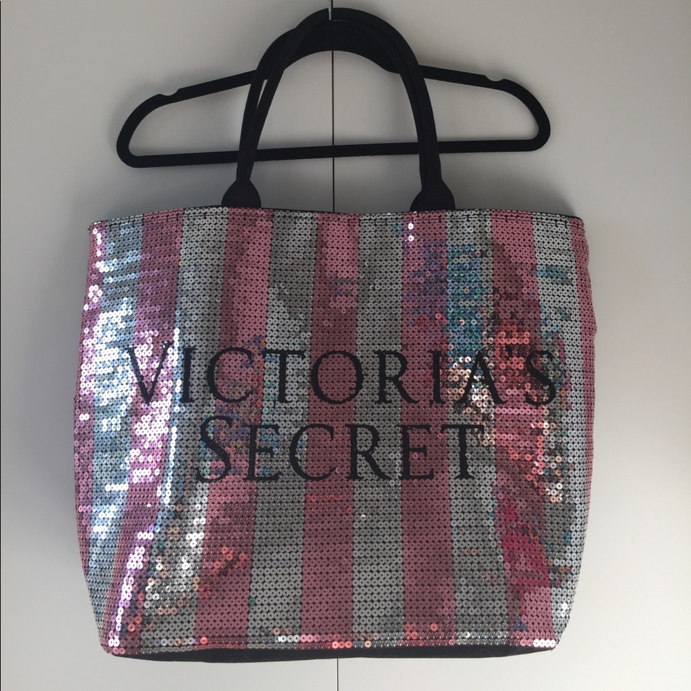 Sparkly Victoria's Secret tote bag