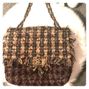 Chanel Tweed flap handbag