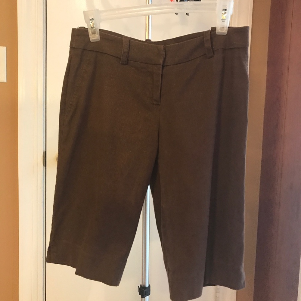 Caché Long Shorts Comfortable Brown Gold Size 0