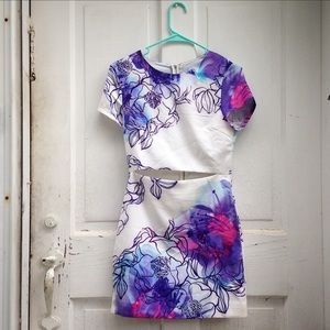 Negotiate❗️ Tobi cutout floral  dress bodycon