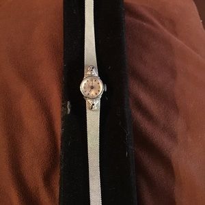 Vintage stainless steel wind up Timex ladies watch