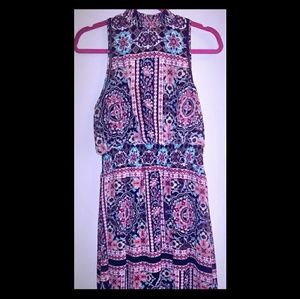 Chic Floral Floor Length Maxi Dress