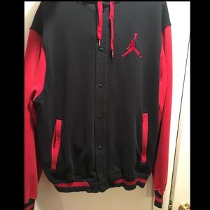 Very nice black and red Jordan hoodie