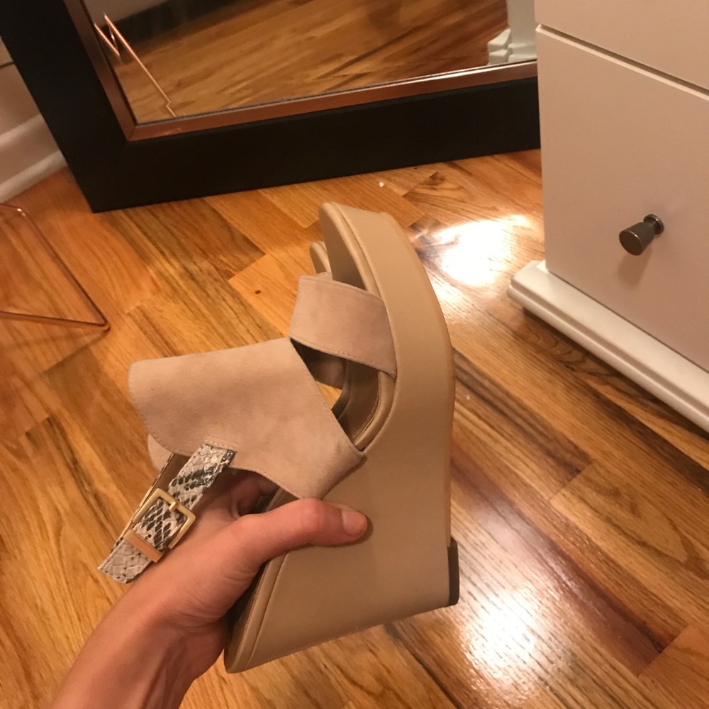 B.P. Taupe Wedge Sandal