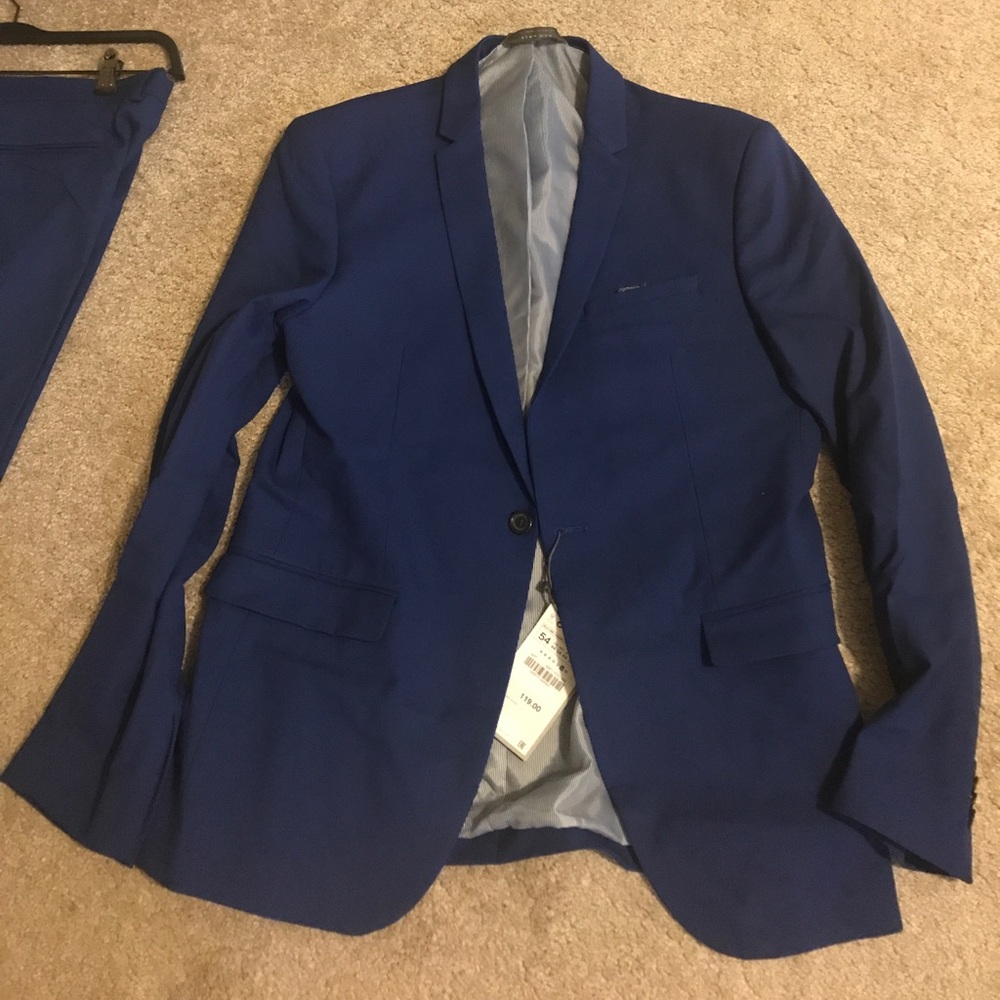 Slim Fit Zara Blue Suit